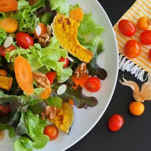 Carrot and Almond Salad with Raspberry Vinaigrette