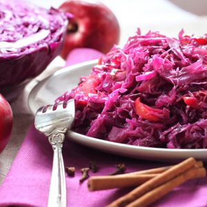 Red Cabbage and Apple Salad