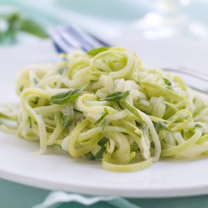 Zucchini Noodle Carbonara