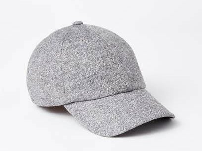 Roots Baseball Cap in Salt and Pepper French Terry