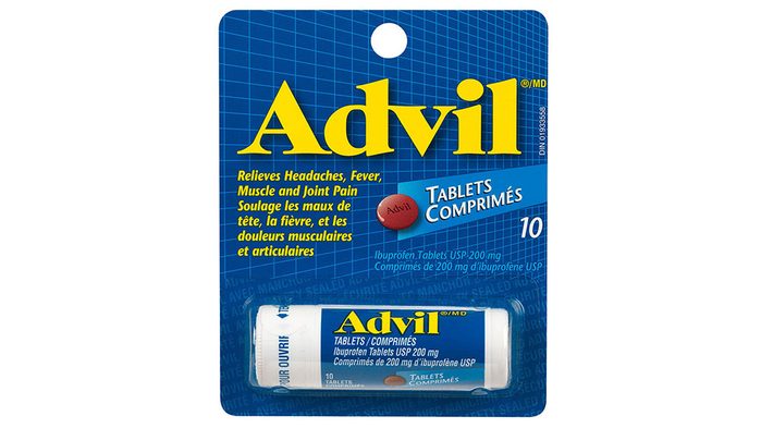travel-size Advil 