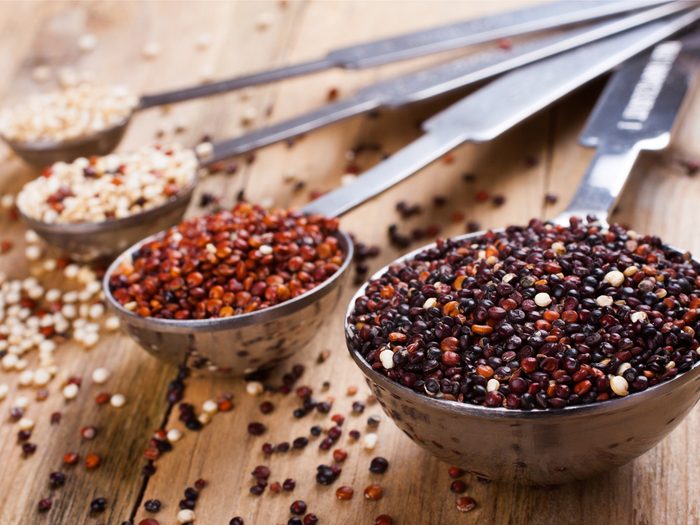 This quinoa recipe is a tasty vegan breakfast idea.