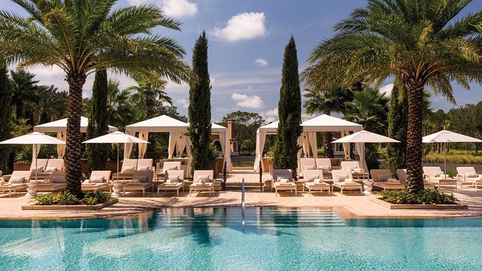 pool view of the Four Seasons Orlando hotel