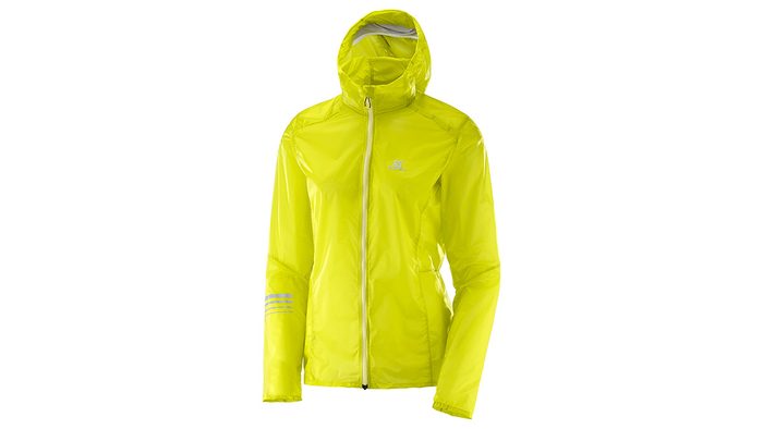 lemon yellow running jacket