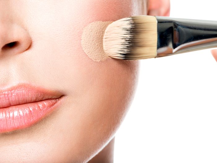Wearing the wrong colour foundation is a makeup mistake that can age your face