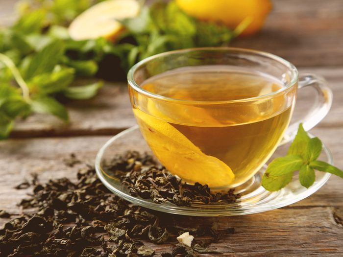 Green tea is one of the surprising home remedies for acne
