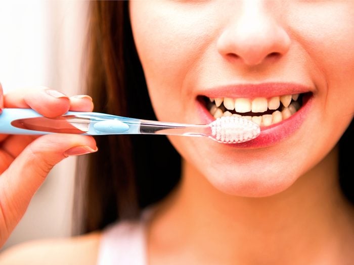 You may be breaking out with acne because of the way you brush your teeth