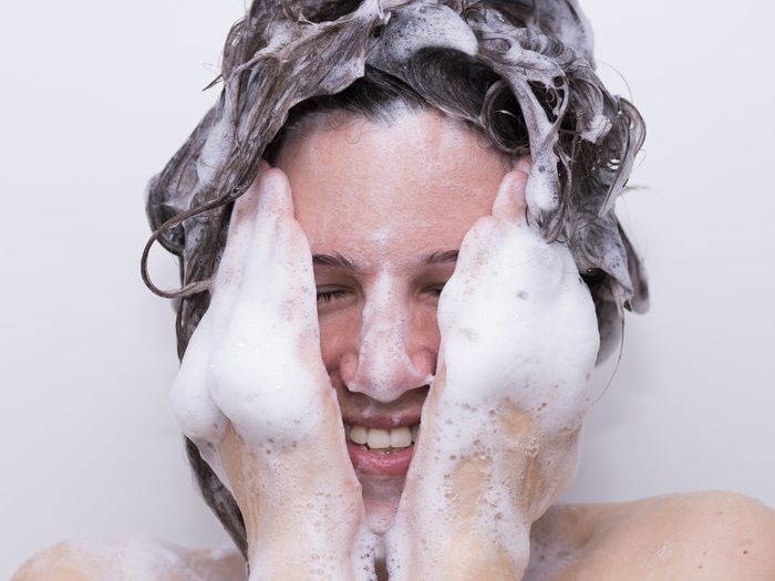 You can get away with showering less because if showering is making your skin itchy, red, and dry