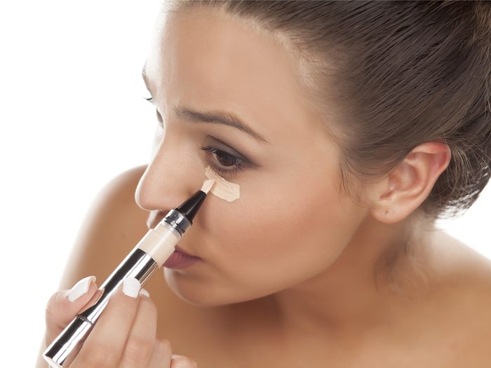 Using the wrong concealer shade is a makeup mistake that can age your face