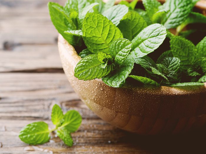 Mint is one of the surprising home remedies for acne