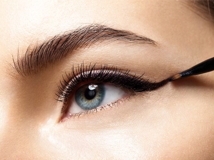 Not skipping the eyeliner is a simple makeup tip that will make your eyes pop