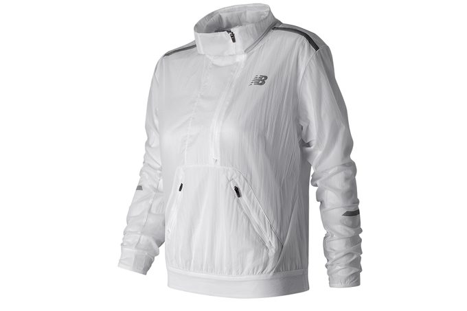 Best running jacket, white New Balance Anorak