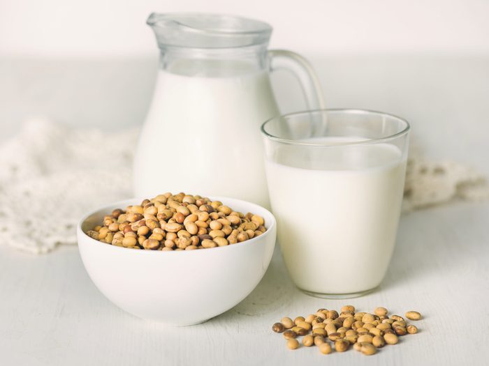 Switching out processed soy can help reduce bloating