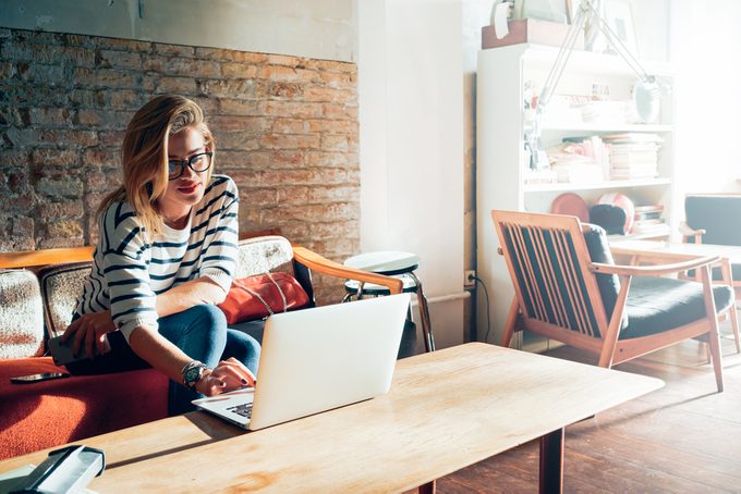 woman with computer glasses