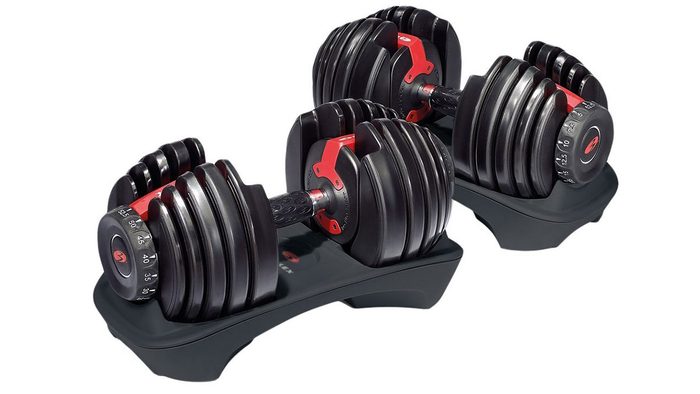 Active Dad Father's Day, bowflex adjustible dumbbells