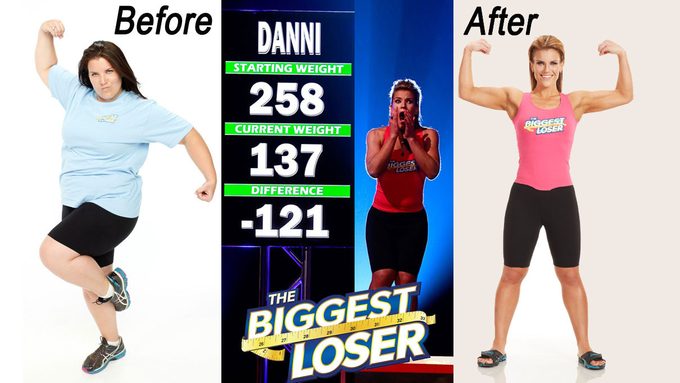 Life After The Biggest Loser, Danni Allen's before and after photos 