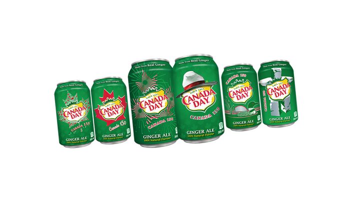 Canadiana Canada Dry cans
