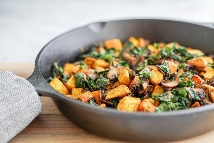 quick and easy breakfast ideas | healthy breakfast | veggie skillet with kale