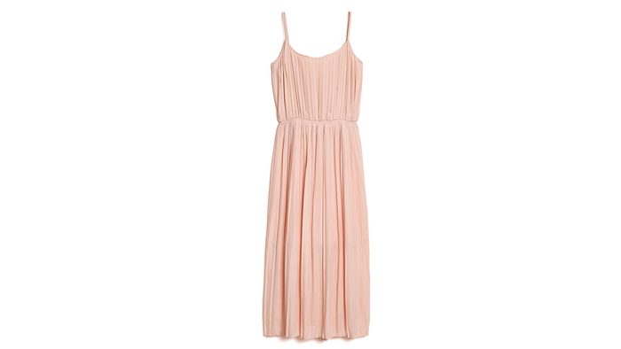 how to wear millennial pink, Gap pleated dress