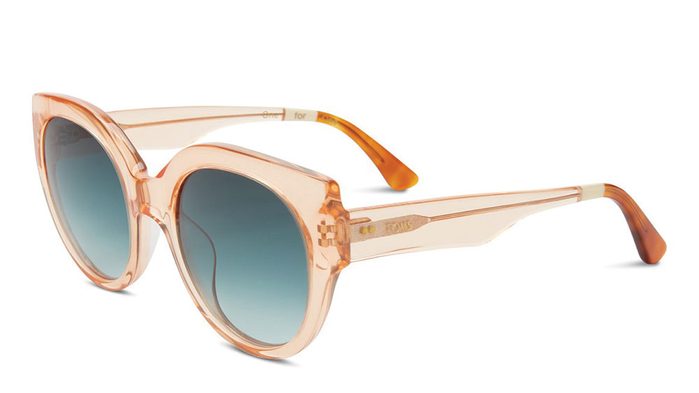 how to wear millennial pink, Toms transluscent pink framed sunglasses