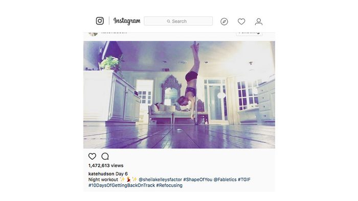 kate hudson fitness routine, kate hudson doing a pole dancing workout