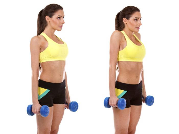 Avoid doing shoulder shrug exercises
