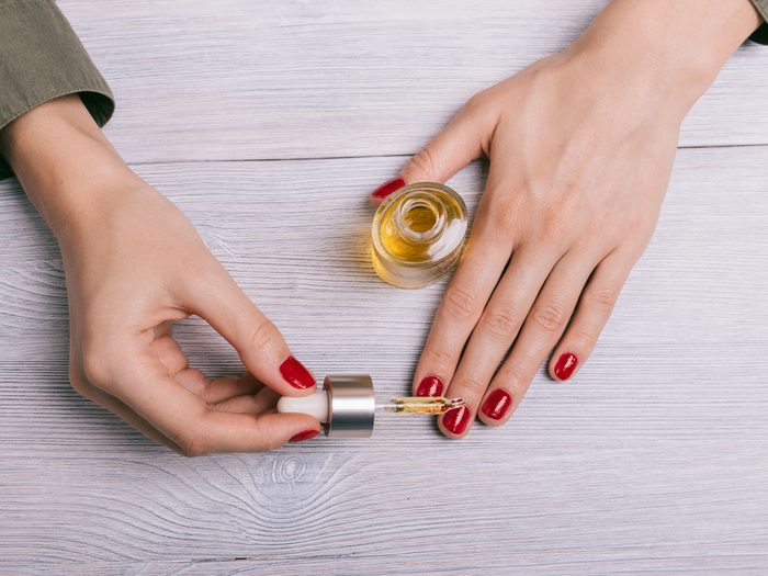Apply cuticle oil throughout the week to make your manicure last longer