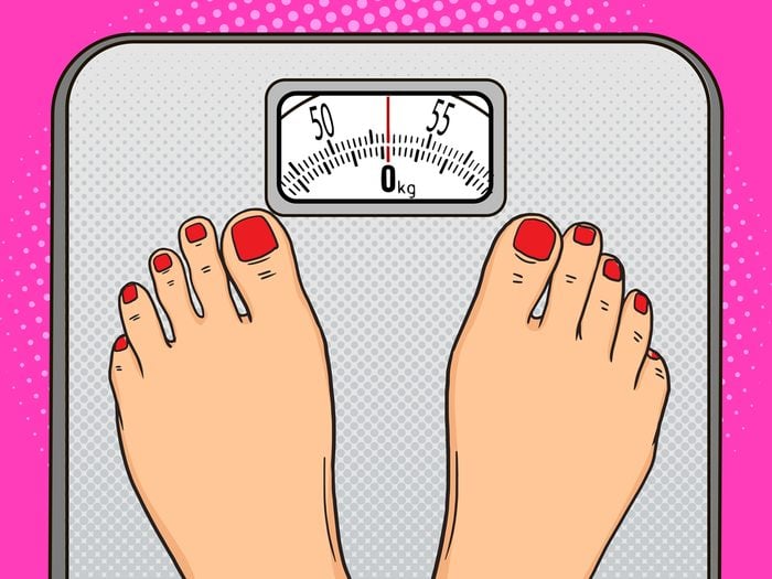 Gaining weight around the waist is a sign of perimenopause