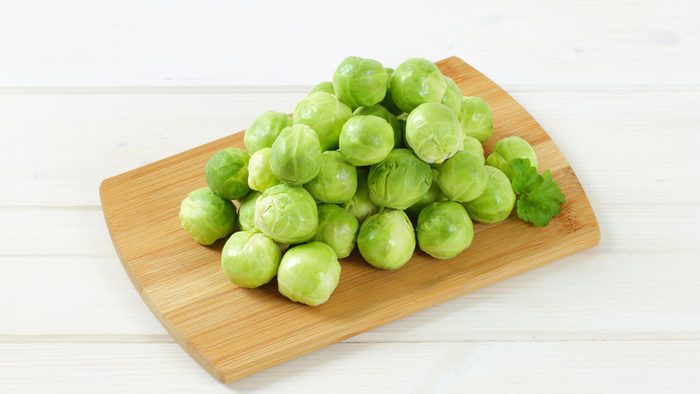 nutrient deficient folate, a pile of Brussels sprouts