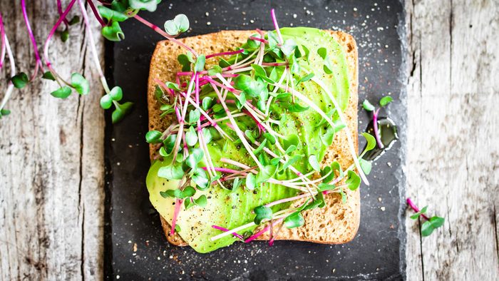 nutrient deficient potassium, avocado toast
