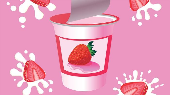 probiotics need to know, a container of strawberry yogurt