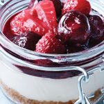 Slow Cooker Cherry Berry Cheesecake