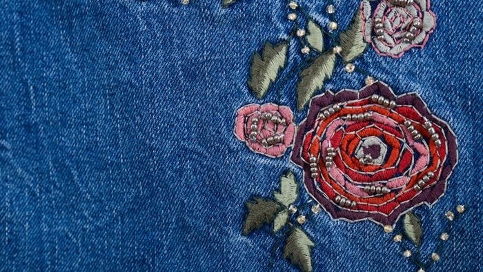 Revamp your fall wardrobe, rose embroidery