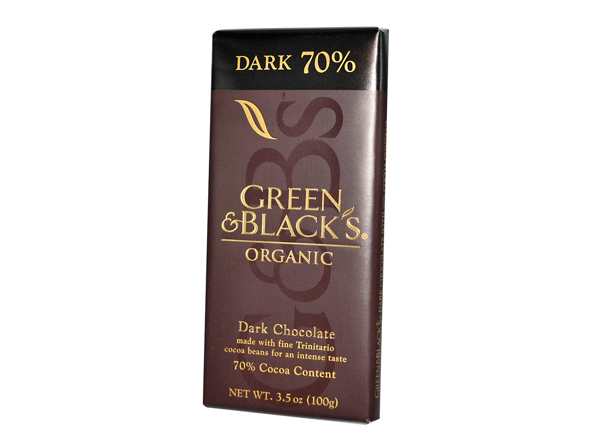 tiff swag Green & Blacks organic chocolate