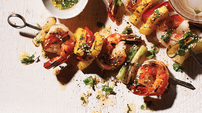 Honey Lime Grilled Shrimp And Pineapple Skewers | citrus recipes