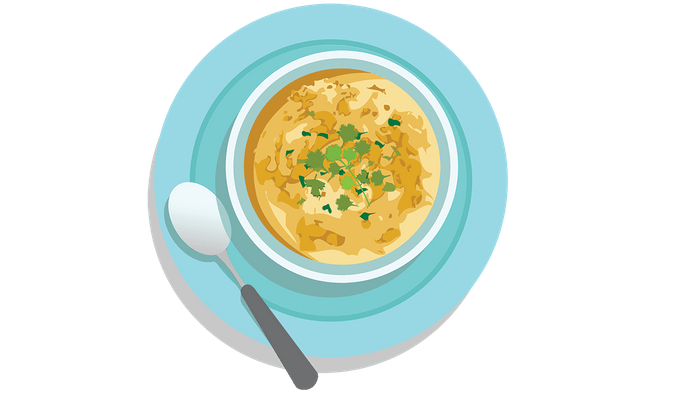 improve diabetes with cold food, a bowl of vichyssoise