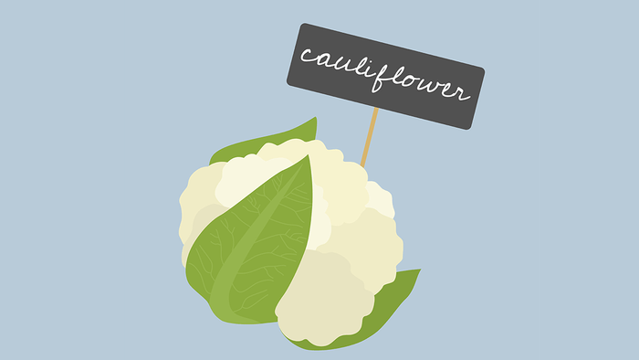 improve diabetes, eat more veggies, an illustration of cauliflower