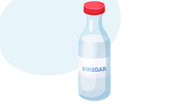 improve diabetes, a bottle of vinegar