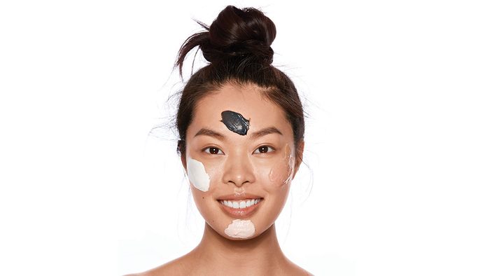 new masks innovation, a woman wearing a few differen mask products