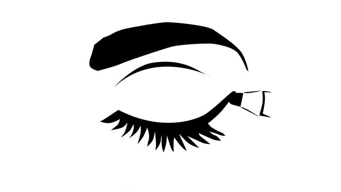 how to use eyeliner properly, an illustration of eyeliner being applied to the outer part of the eye