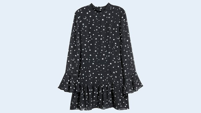 New Year's Eve colour, H&M moon star dress