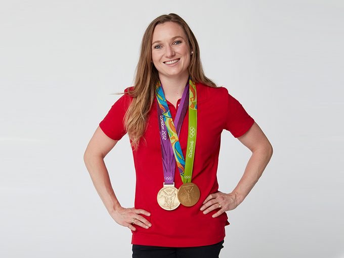 Rosie MacLennan and her medals