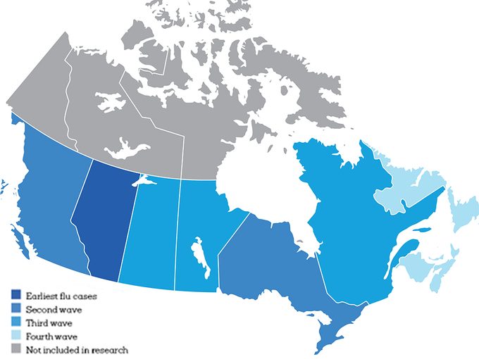 cold flu map canada