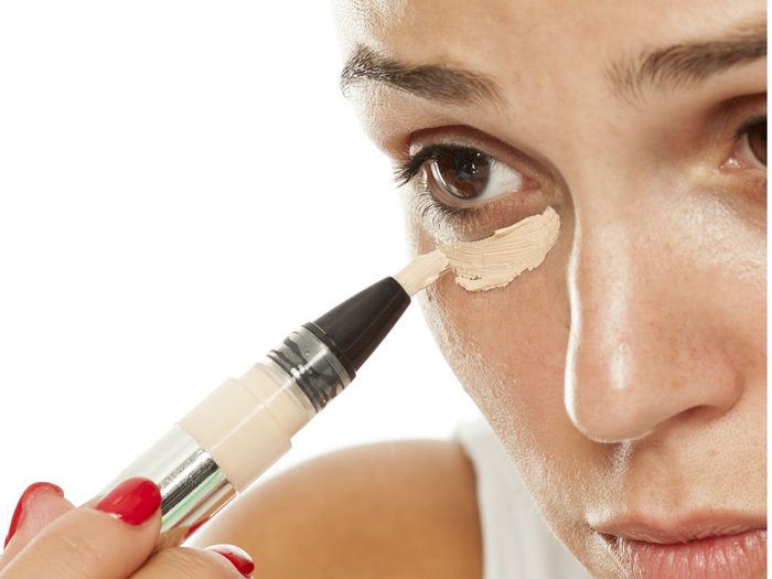 concealer properly Using too much product