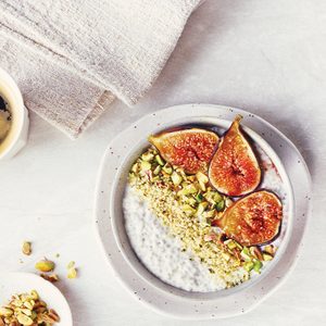 Protein-Packed, Low-Cal Fig Chia Pudding