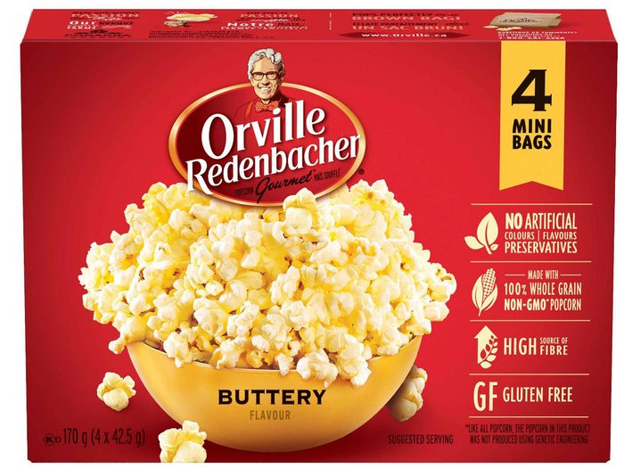 holiday foods Orville Buttery popcorn