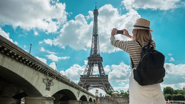 Travel Trends, woman in Paris