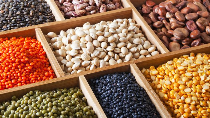 Vegan Shopping List, beans and legumes