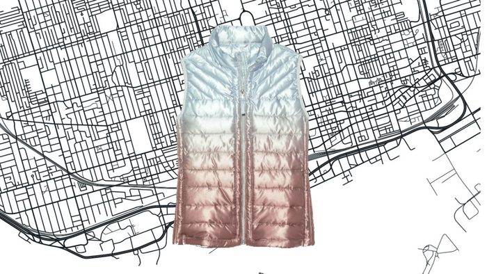 athleisure for women Gap Ombre Puffer Vest