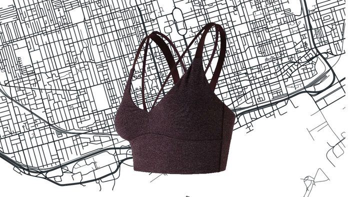 athleisure for women New Balance Strappy Crop Top